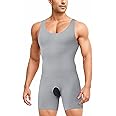 IFKODEI Men Shapewear Tummy Control Bodysuit Waist Trainer Full Body Shaper Fajas Compression Shirts Shorts Slim Belly