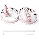 Tumbler Lid Replacement for Hydrojug Traveler 40oz Water Bottle With Handle(ONLY), Flip Straw Lid for Hydrojug 32oz Tumbler, Accessories for Hydro Jug, Leak Proof and BPA Free(Pink)