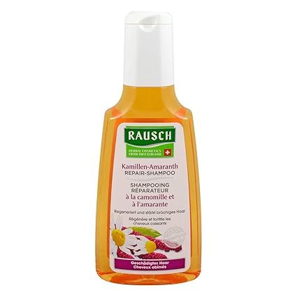Rausch Kamillen-Amaranth Repair-Shampoo (milde Aufbaupflege für mehr Elastizität und Glanz, ohne Silikone und Parabene - Vega