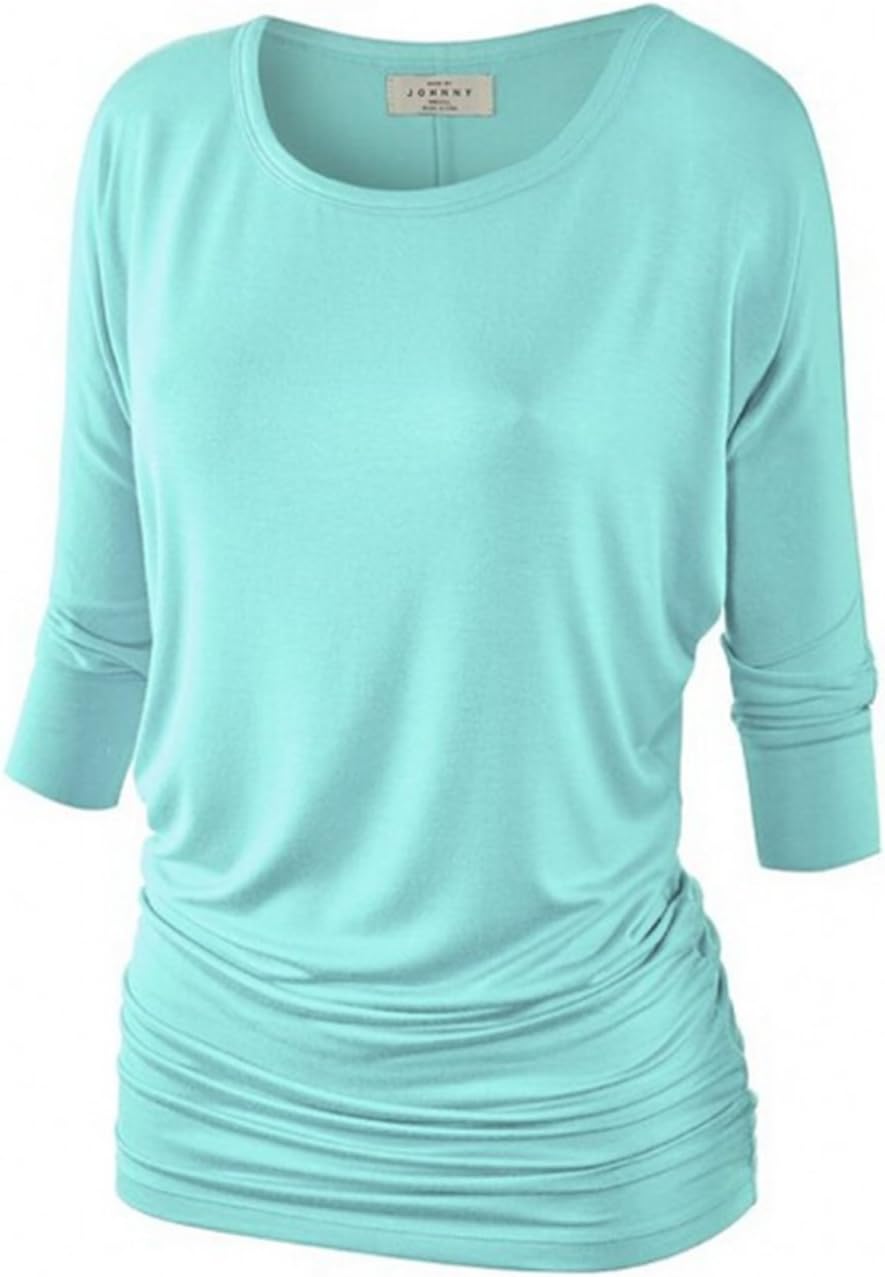 Fanessy T-Shirt Stretch Longshirt Bluse Tunika