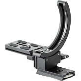 Fotopro Camera Vertical Bracket, Tripod Mount Ring Lens Mount, 1/4 Rotatable Collar Mount Plate for DSLR SLR, Fits Plate for Arca-Type, Supporting 84.8mm Lens Horizontal and Vertical