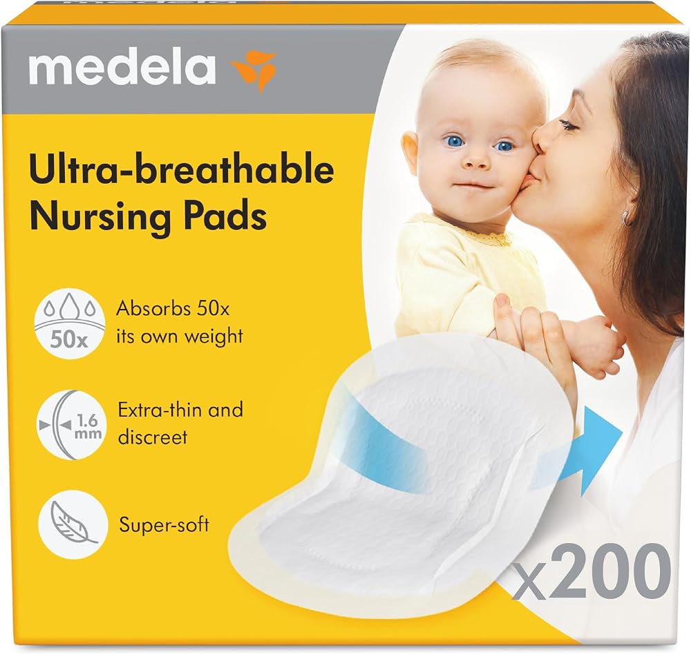 Medela Ultra-Breathable Nursing Pads Highly Absorbent 200 Pack