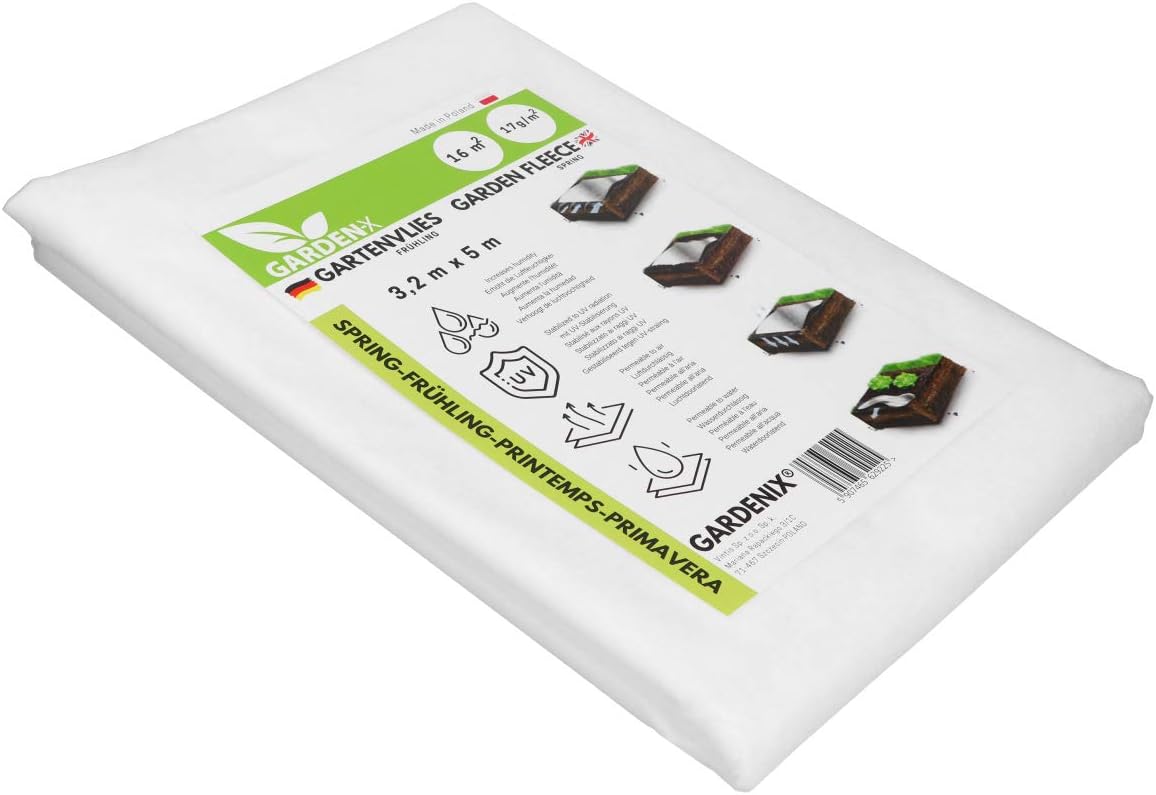 GARDENIX® 16 m² Spring Fleece for Plants, Frost Plant Protection, UV stabilised, Tear-Resistant and Water permeability - Image 3
