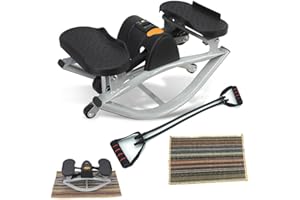 OAVII Lateral Rocking Fitness Stepper for Knees and Joints, Home Workout Machine, Portable Compact Side-to-Side Steppers for Legs, Glutes, Absz, Low-Impact Lateral Steppers