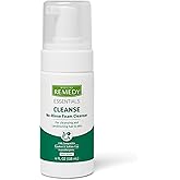 Medline Remedy Essentials No-Rinse Foam Cleanser (4 oz Bottle), 24 Count, Unscented, Gentle Body Wash and Shampoo, pH Balanced and Sulfate Free, For Bath, Shower or Bedside Cleaning, Hypoallergenic