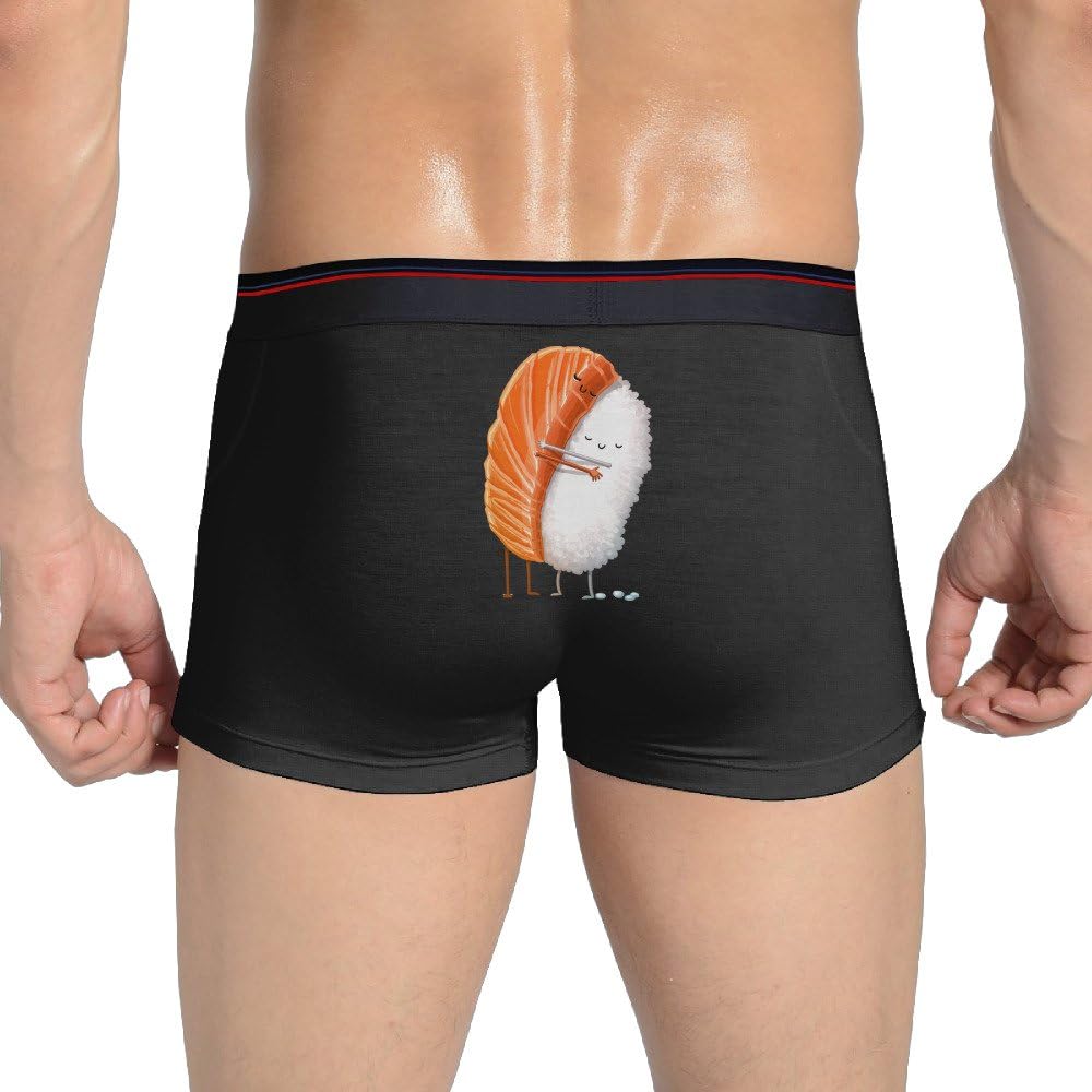 Man Sexy New Style Sushi Hug Black Cotton Boxers For 2017