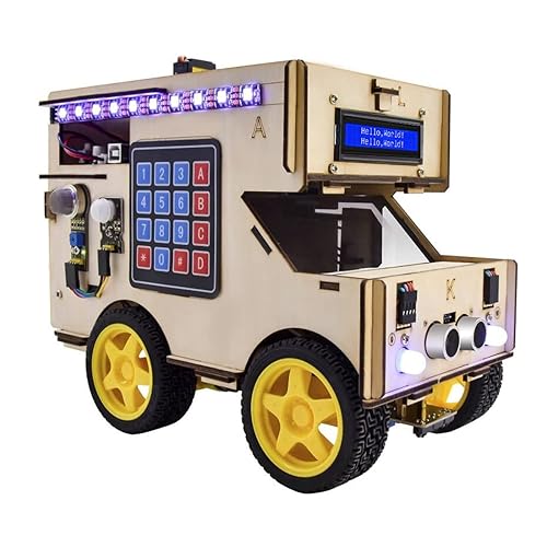 KEYESTUDIO Smart Home RV Robot Car for Arduino, A Mini Camper Van ...