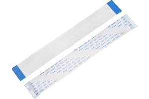 uxcell Flexible Flat Cable,150mm 1mm Pitch 20 Pins FPC FFC Flexible Ribbon Cable for LCD TV DVD Player 5Pcs (A Type)