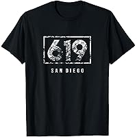 Amazon.com: San Diego Area Code 619 Lowrider Script T-Shirt