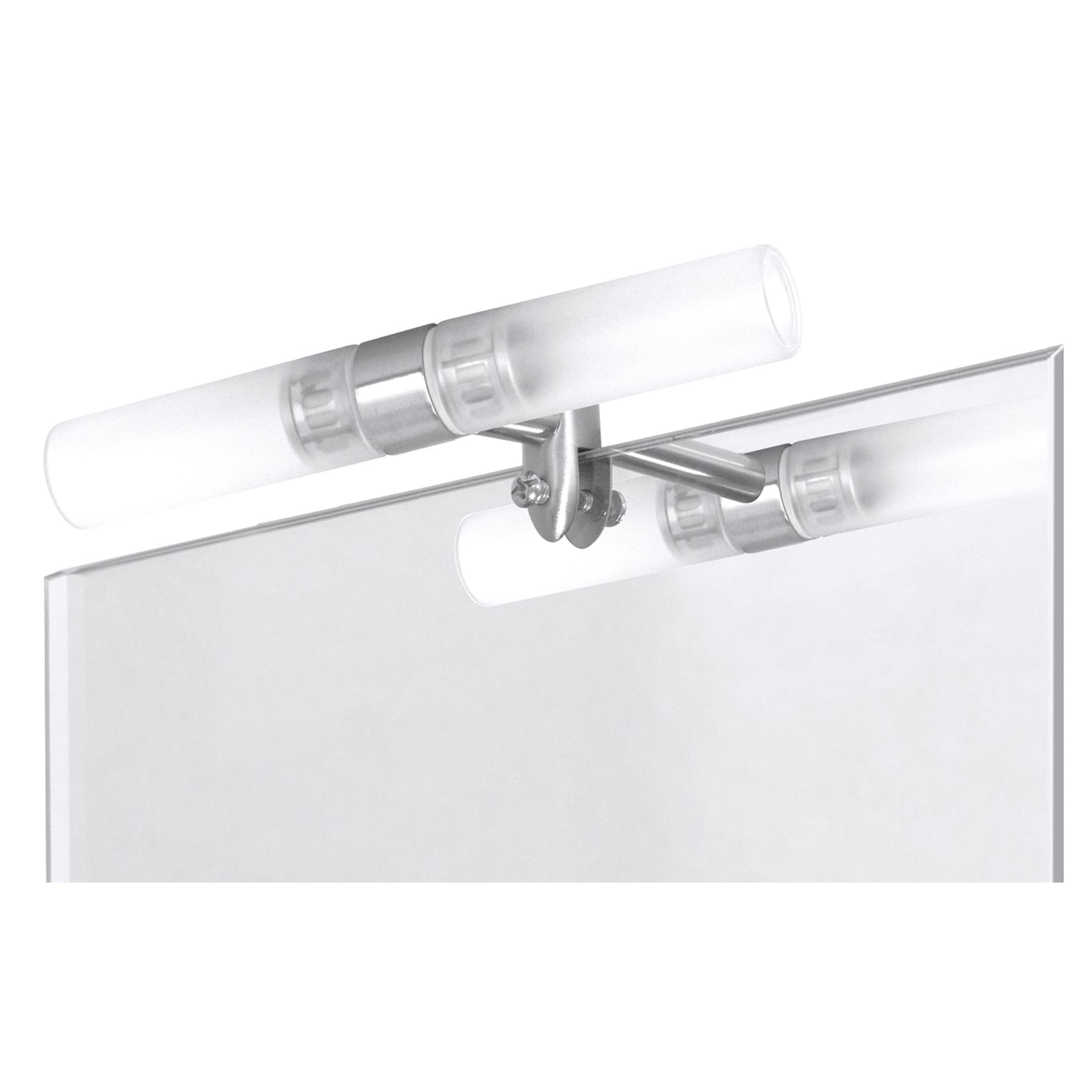 Smartwares 3000.031 Cosenza Mirror Light - Brushed steel – Glass – 2x 30 W