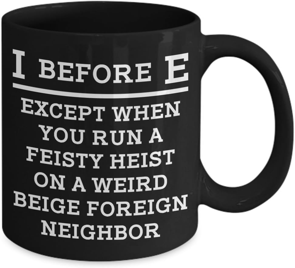 I Before E Spelling Linguistic Coffee Mug