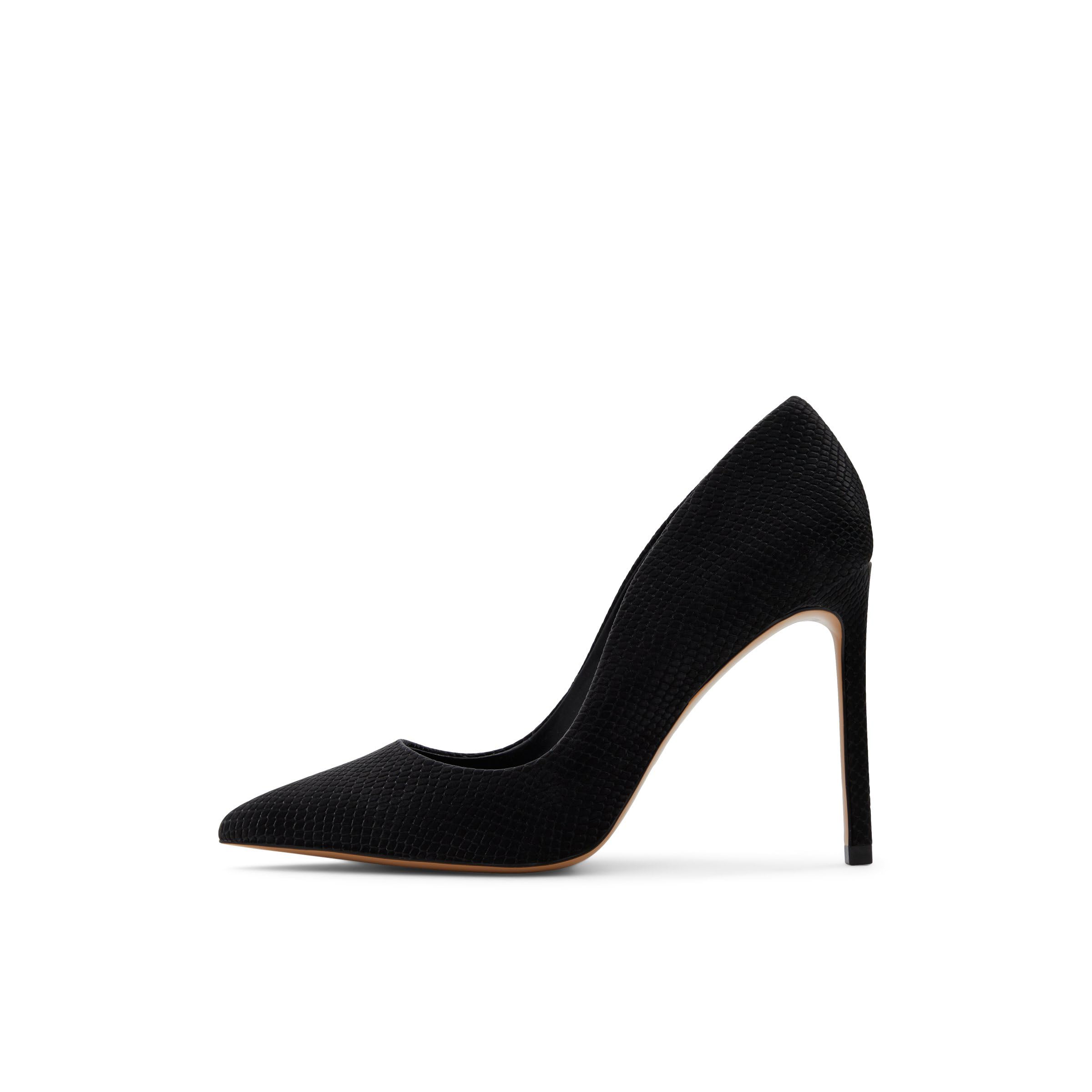 ALDO Women's Lala Pump, Black Snake, 9
