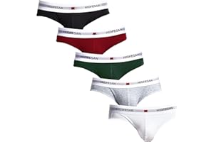 HOOFESAN Mens Underwear Briefs Pack Stretch Cotton Low Rise Briefs for Men Wide Waistband Multipack