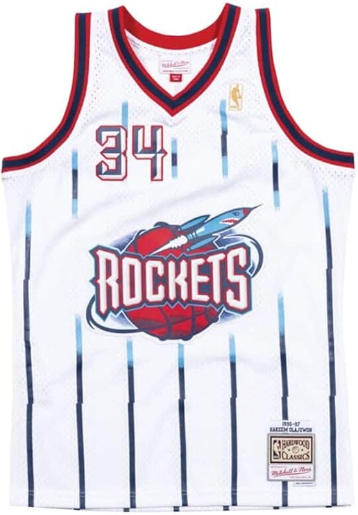 hakeem olajuwon white jersey