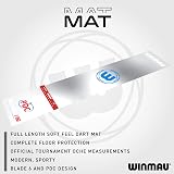 WINMAU Clearzone Dart Mat with Integrated Oche Line view 2