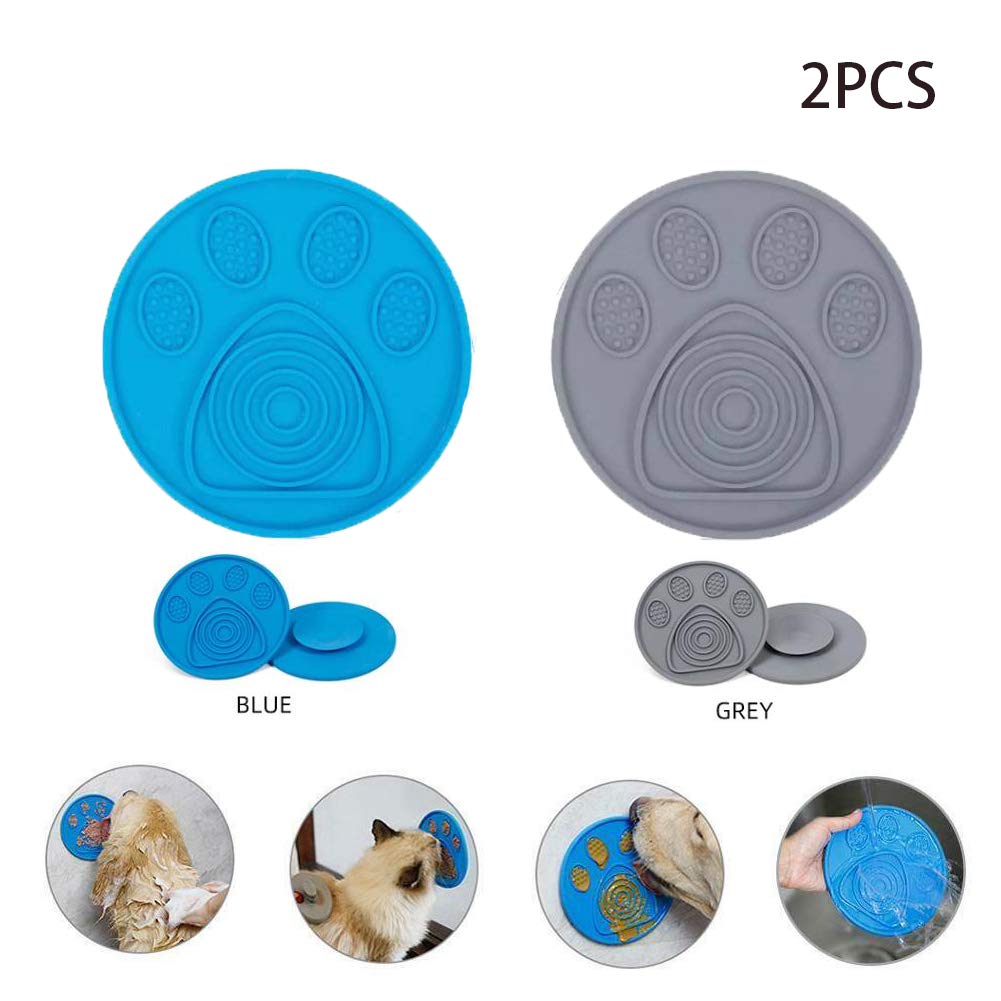 Slow Feeder Dog Mat for Pet Bathing,Grooming,and Dog Training Durable Silicone Distraction Device and Perfect for Dog Food,Dog Treats,Yogurt and More