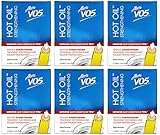 Alberto VO5 Hot Oil Intense Strengthening Treatment for Permed and Colour Treated Hair, 3 Tubes, 0.47 Ounce, (Pack of 6)