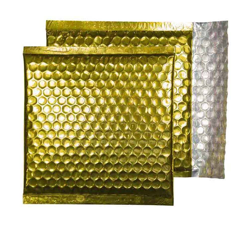 Blake Purely Packaging 165 x 165 mm Peel & Seal Metallic Padded Bubble Envelopes (MBGOL165) Glamour Gold - Pack of 100 — image 1