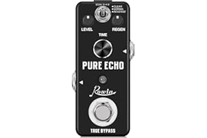 Rowin Digital Delay Guitar Effect Pedal Pure Echo with Clear Normal Reverse Function