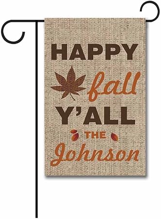 Amazon Com Kafepross Happy Fall Y All Leaf Garden Flag Customize