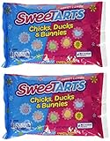 Wonka, Sweetarts Chicks Ducks and Bunnies, 12oz Bag (Pack of 2)