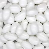 SweetGlob Jordan Almonds Party Colors Hard Candy (2 Pound, Party White)