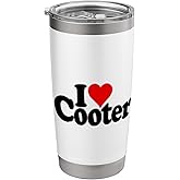 I LOVE HEART COOTER Stainless Steel Insulated Tumbler