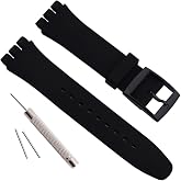 Silicone Rubber Watch Strap/Watch Band Replacement for Swatch (17mm 19mm 20mm)