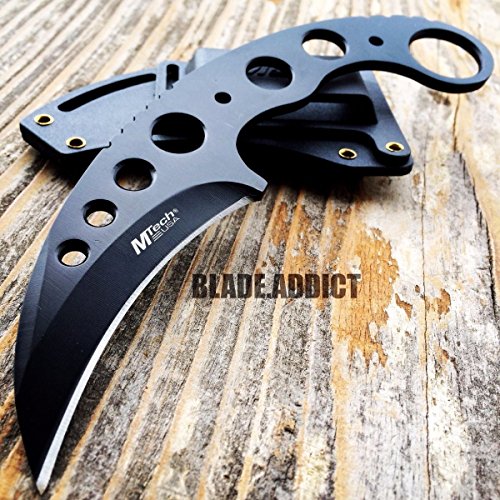 7" tactical combat karambit claw fixed blade knife army hawk…