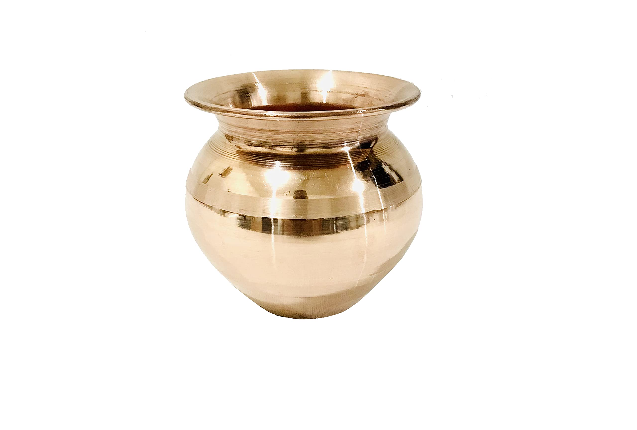 Copper Pooja Lota Kalash Lota Utensil Vessel Temple Pooja Kalash for karwa chauth Pooja Hindu Festival Puja 250 ML