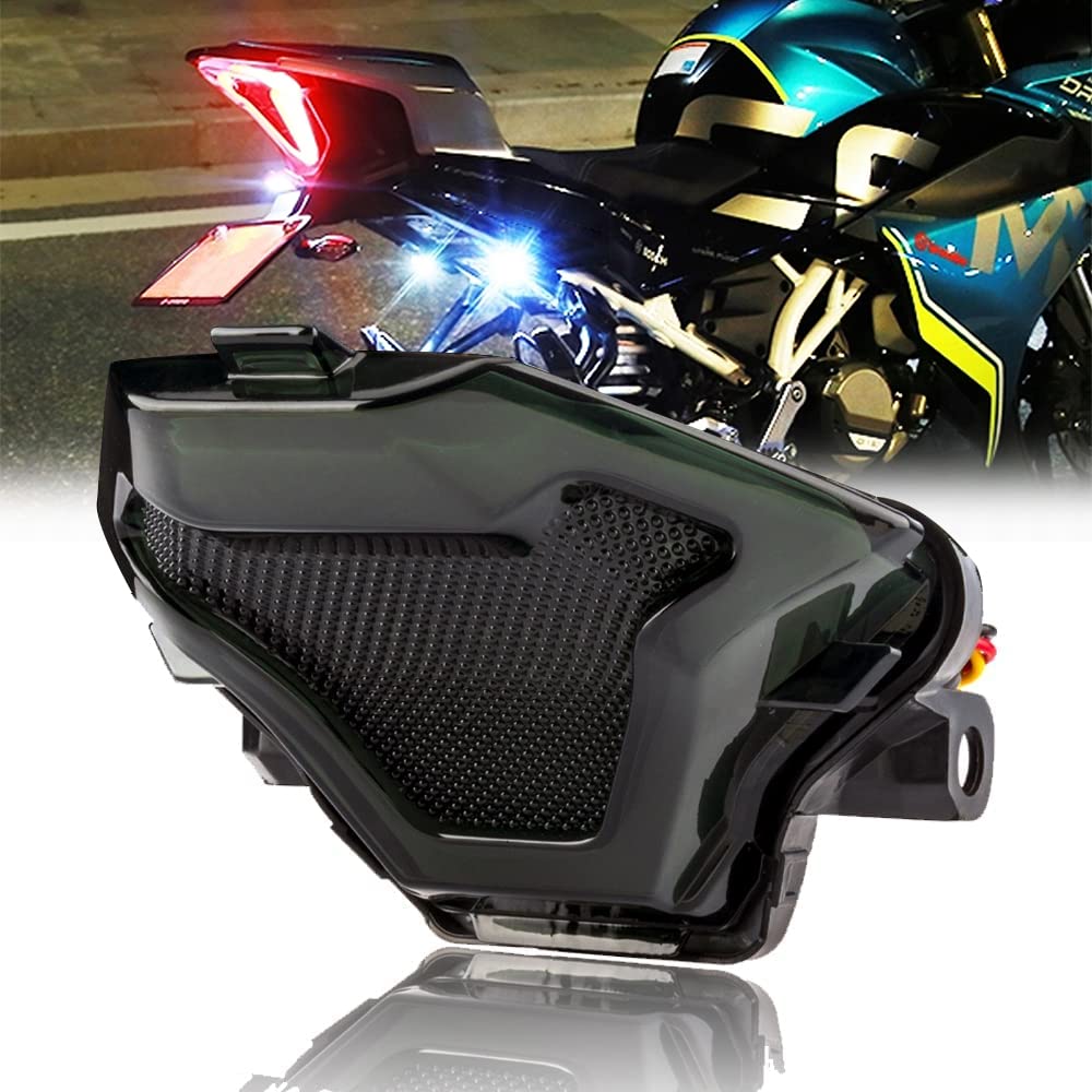 Photo 1 of **  used**missing parts***Motorcycle Brake Light Tail Lamp with LED Turn Signals Replacement for Yamaha YZF R3 R25 Y15ZR MT07 FZ07 LC150