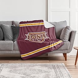 Iona College Blanket, 60"x80" Primary Logo, Silky
