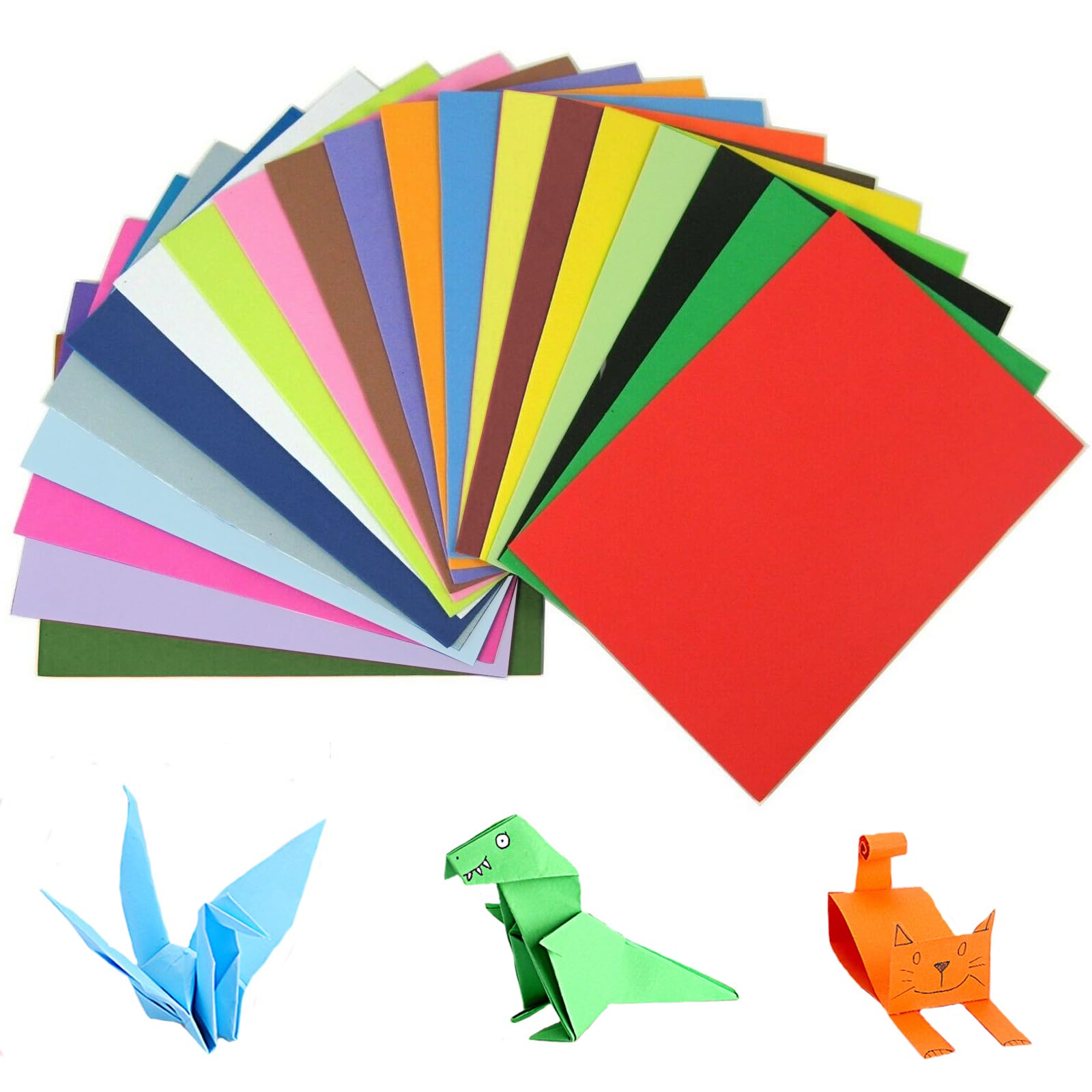A4 Coloured Card Pack of 100 Sheets - Assorted Colours - 230gm Crafting Paper - DIY Arts & Handmade Cards