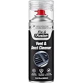 FIX &amp; FUSION A/C Vent and Duct Cleaner | Foaming Spray for Car Air Conditioner | Freshens &amp; Cleans Dust Build-Up | Fast, No-Rinse Formula | Automotive HVAC Refresher &amp; Detailer