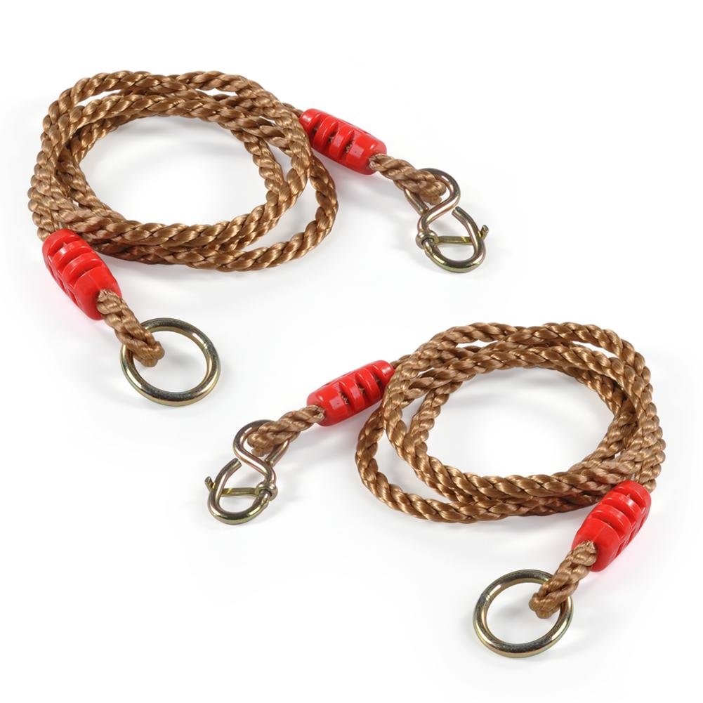 Bnineteenteam Adjustable Swing Ropes, Swing Hanging Strap, 2Pcs Strong Ropes, 1.8m Length, for Hammock Swing Chairs, Tree Hanging, Backyard, Garden, Camping