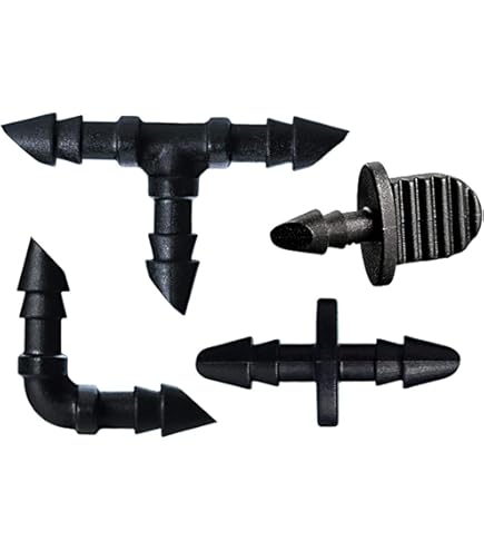 1/4 in ID x 1/4 in ID Fitting Size, Barbed, Barbed Fitting Coupling