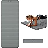 Extra Thick Foldable Yoga Mat (10mm), SGS Certified TPE, Non-Slip & No Smell, 12-Fold Design for Ultra Portability And Easy Storage | for Yoga, Gym, Pilates, and Home Workouts, 76" x 26"