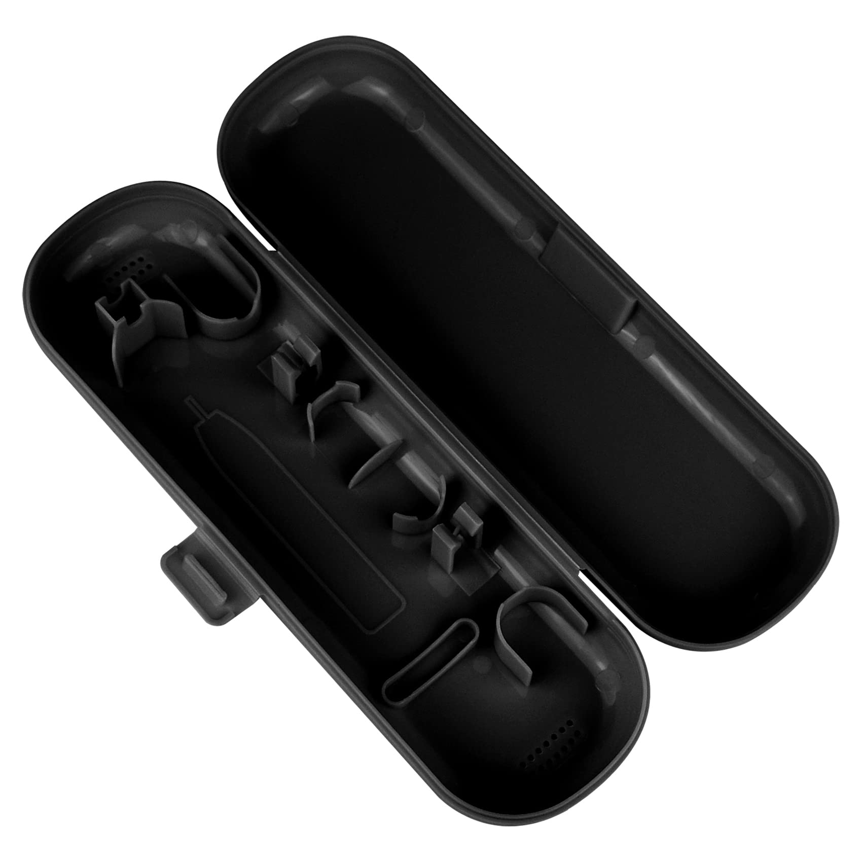 JUNFEIXUAN 1-Pack of Travel Toothbrush Cover Toothbrush Case Compatible with Oral B & Philips Electric Toothbrush Travel Case (Black)