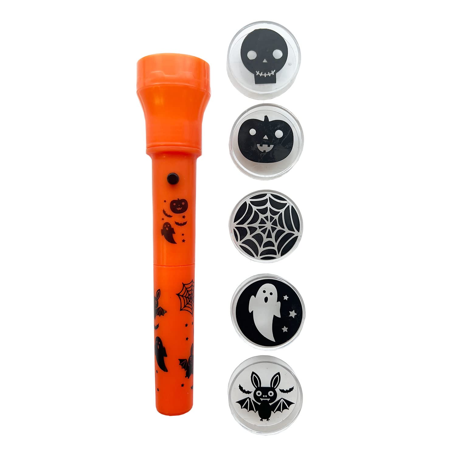 Amscan 9917612 Halloween Handheld Projector Torch - Skulls Pumpkins, Ghosts & More-3 Years+