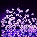 VMANOO Solar Christmas Lights, 72ft 22m 200 LED 8 Modes Solar String Lights for Outdoor, Indoor, Gardens, Homes, Party, Halloween Decorations, Waterproof (Purple)