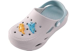 Qi propitious Kids Clogs Boys Girls Garden Clogs Clogs for Kids Slip On Slide Sandals Beach Pool Water Shoes (Toddler/Little Kids)