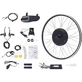 DDYOOK Electric Bike Conversion Kit, 48V 1000W 700C 28"/ 29" Front/Rear Wheel Electric Bicycle Hub Kit Dual Mode Controller w/LCD Display &amp; PAS, 5-Speed Adjustment E-Bike Conversion Kit
