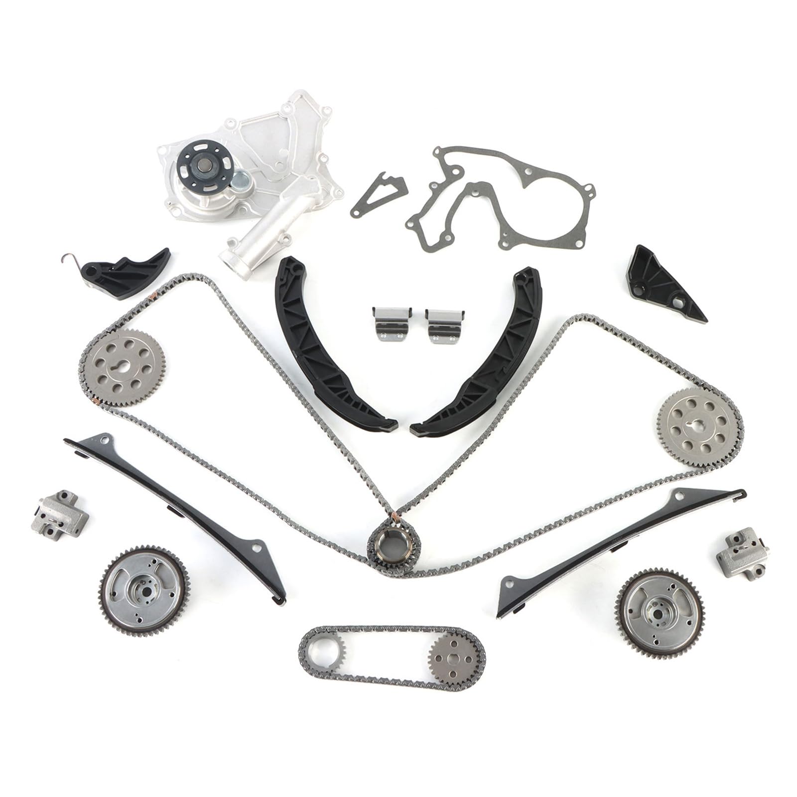 Photo 1 of ** MSRP 109.99** Autodevil Timing Chain Kit Water Pump 3.3L 3.5L Fit for Santa Fe 2007-2012 for Sorento 08-09 11-13 for Sedona 2011-2012, 3.5L 3.8L for Sedona 06-12, 3.3L for Sonata 2006-2010