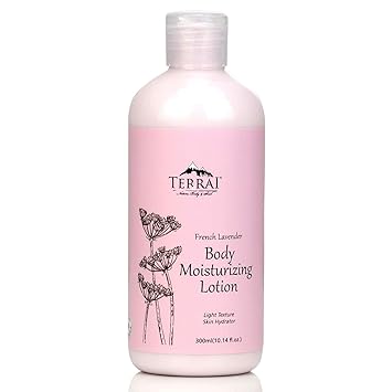 TERRAI Ultra Light & Calming French Lavender Body Lotion, SLES & Paraben Free - 300ML