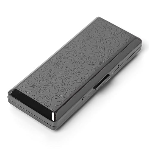 cigarette case dubai Exotic Black Croc Leather Box ( Can Be Customised with  Luxury Souvenir Diamonds Metal Carry Cigarette Case, Double