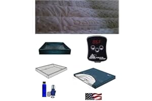 UNITED STATES WATER MATTRESS Softside Waterbed Mattress with Luxurious Bamboo Cover and 95% Waveless Cal King 72 x 84