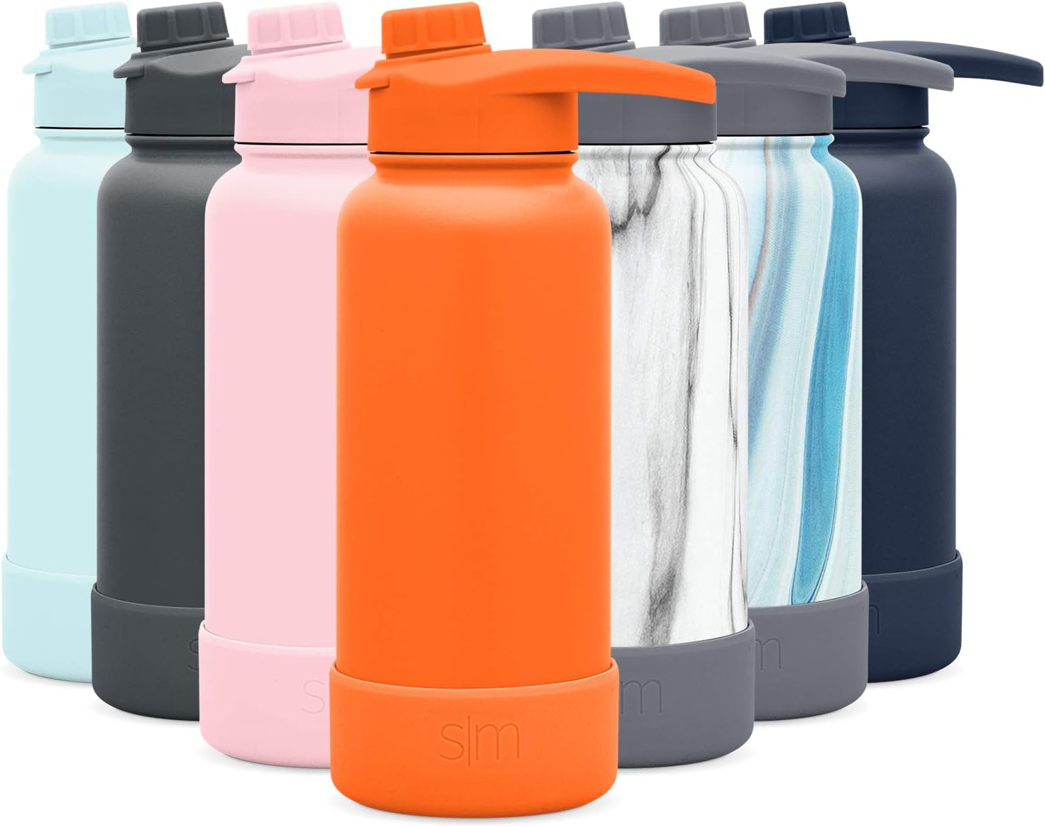 Simple Modern 32 Ounce Summit Water Bottle with Chug Lid & Protective Boot - Hydro Vacuum Insulated Flask 18/8 Stainless -Autumn