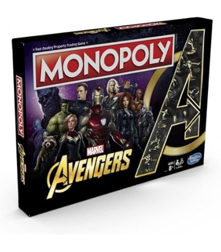 Monopoly: Marvel Studios' Eternals Edition Board Game for Marvel Fans, Kids Ages 8 and Up