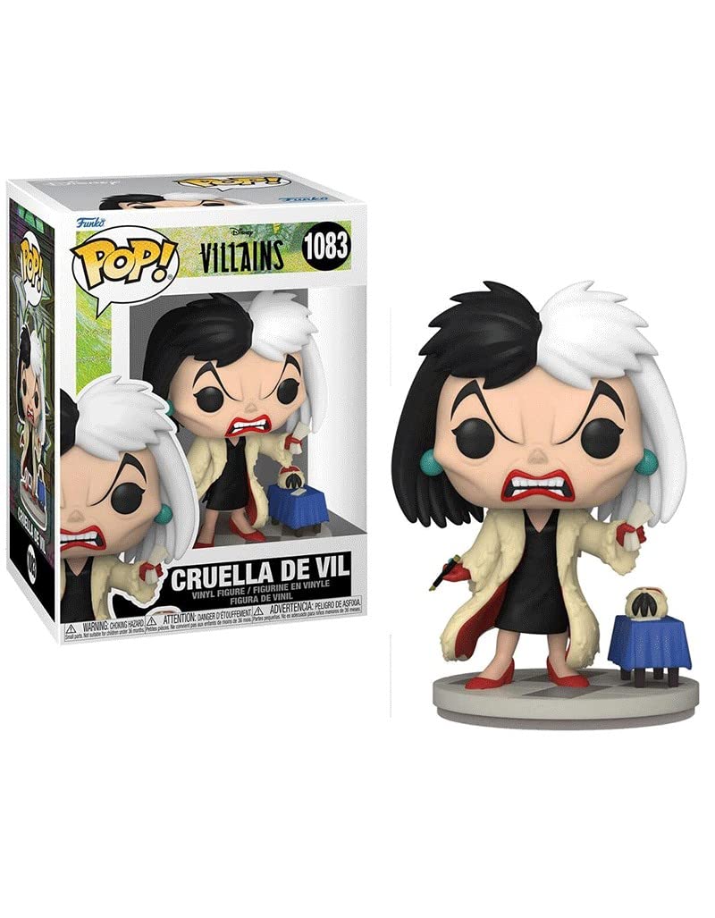 Funko POP! Disney: Villains - Cruella De Vil - Disney Villains - Collectable Vinyl Figure - Gift Idea - Official Merchandise - Toys for Kids & Adults - Movies Fans - Model Figure for Collectors
