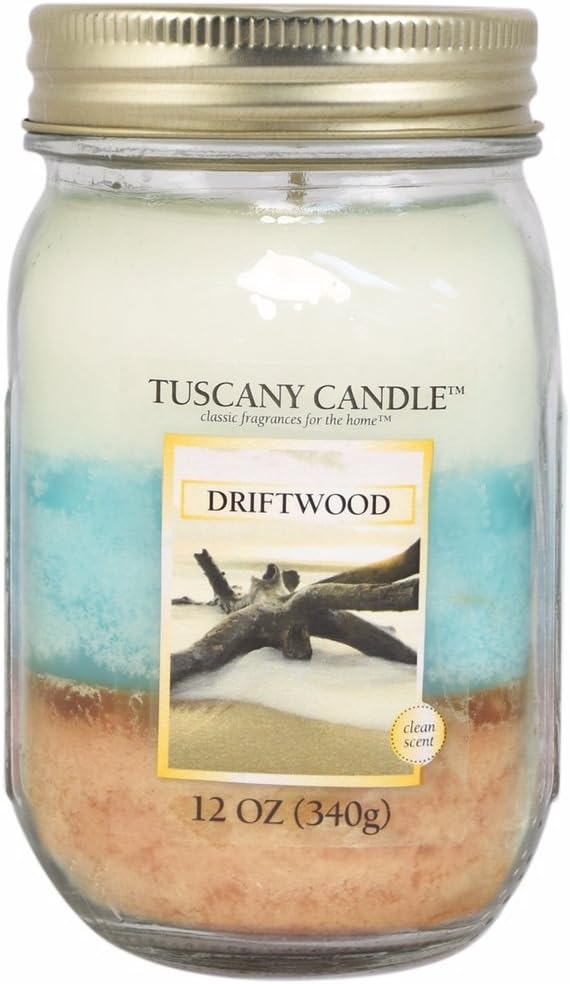 Langley Empire Candle Tuscany Triple Pour Mason Jar Mottled